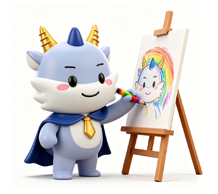 마스코트 크레용 이미지