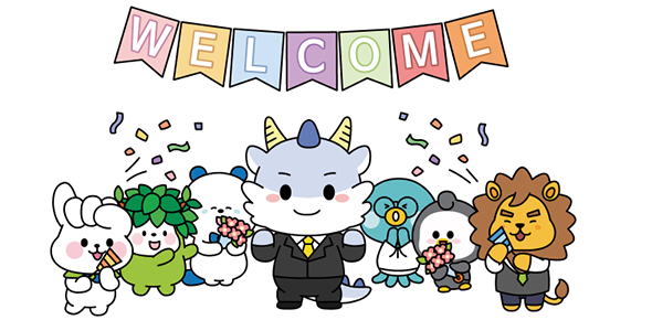 마스코트 응용 동작 단체1 이미지